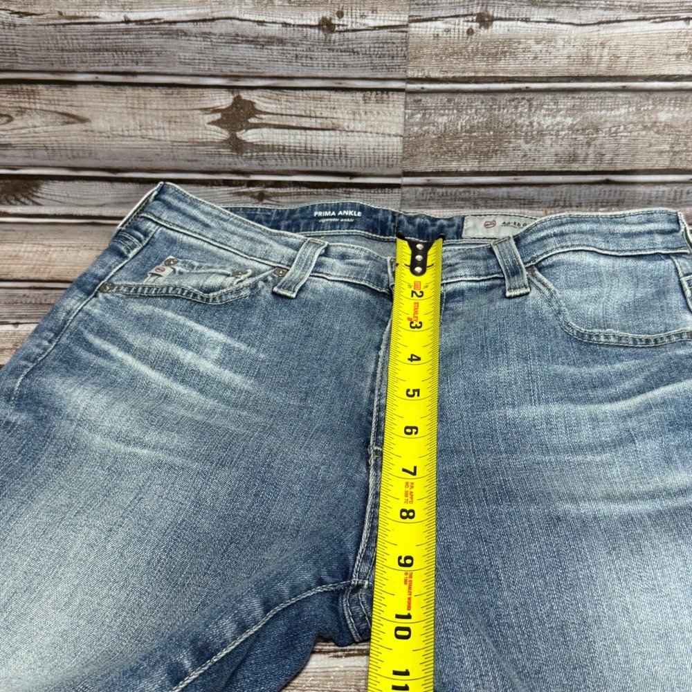 AG Adriano Goldschmied Prima Ankle Cigarette Jeans Blue 27R - Picture 7 of 9
